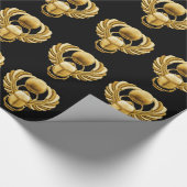 Gold Egyptian Scarab Cadeaupapier (Hoek)