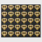 Gold Egyptian Scarab Cadeaupapier (Vlak)