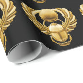 Gold Egyptian Scarab Cadeaupapier (Rol Hoek)