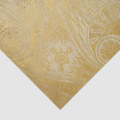 Gold Egyptisch document met roldesign Tissuepapier (Detail)