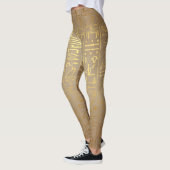 Gold Egyptische Hieroglyphikke Leggings (Links)