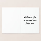 Gold Eid Mubarak Eid al Fitr Halve Maan Sterren Folie Kaarten (Binnen)