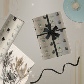Gold Eid Wrapping Paper | Kaaba & Masjid Design Cadeaupapier