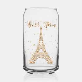 Gold Eiffel Tower Blikvorm Glas