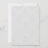 Gold Eiffel Tower Damask slaat de datum op Aankondiging (Achterkant)