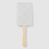 Gold Eiffel Tower Damask Wedding Favor Hand Fan Handwaaier (Achterkant)