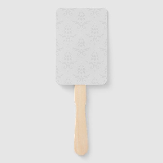 Gold Eiffel Tower Damask Wedding Favor Hand Fan Handwaaier (Achterkant)