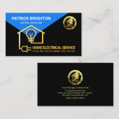 Gold Electric Home Circuit-bedrading Visitekaartje (Voorkant / Achterkant)