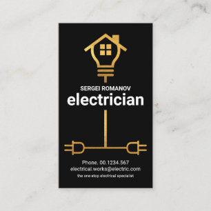 Gold Electrical Wining Home Electrice Service Visitekaartje
