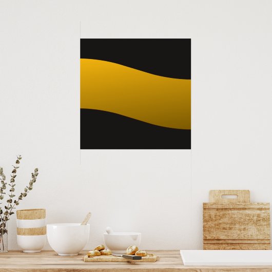 Gold Elegance 20 afdrukken Poster (Keuken)