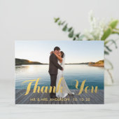 GOLD ELEGANCE | BEDANKT DOOR JE FOTOKAART (Staand voorkant)