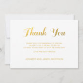 GOLD ELEGANCE | BEDANKT DOOR JE FOTOKAART (Achterkant)