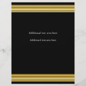 Gold Elegance Glamor Event Flyer Poster (Achterkant)
