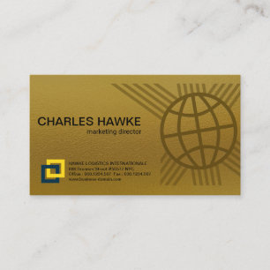 Gold Elegance International Global Connection Line Visitekaartje