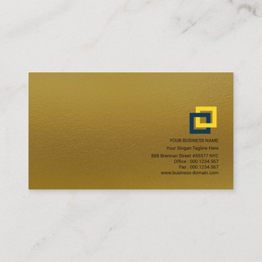 Gold Elegance International Global Connection Line Visitekaartje (Achterkant)