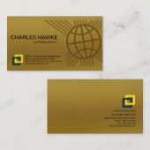 Gold Elegance International Global Connection Line Visitekaartje (Voorkant / Achterkant)