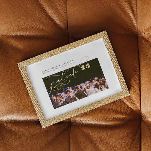 GOLD ELEGANT AFSTUDEREN FotoKLASSE VAN 2023 Folie Afdrukken