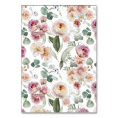  Gold Elegant Bloemen Roze Verjaardag Kaart (Achterkant)