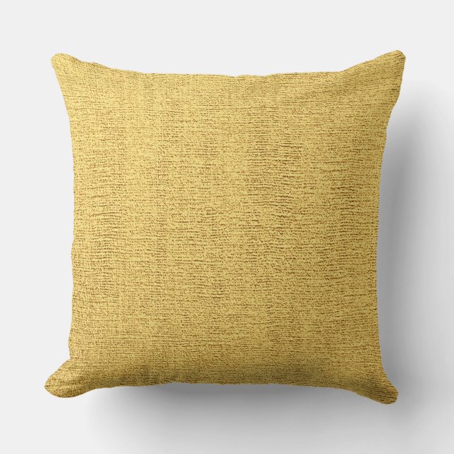 Gold Elegant Canvas Kijk uit Kussen (Voorkant)