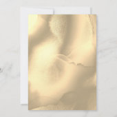 Gold Elegant Chic Wedding Invitation Kaart (Achterkant)