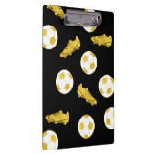 Gold Elegant Classic Soccer Cleats Ball Black Klembord (Rechts)