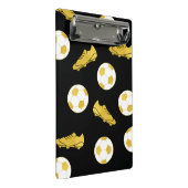 Gold Elegant Classic Soccer Cleats Ball Black Mini Klembord (Schuin)