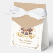 Gold Elegant Fairytale Prince Castle Baby Shower Bedankdoosjes (Voorkant)