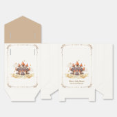 Gold Elegant Fairytale Prince Castle Baby Shower Bedankdoosjes (Ongevouwen)