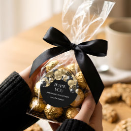 Gold Elegant Hartelijk dank Ronde Sticker