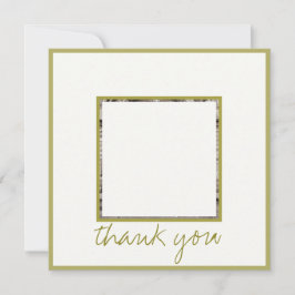Gold Elegant Hartelijk dank voor uw bruiloft Kaart