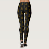 Gold Elegant kerstboom-Leggings Leggings (Achterkant)