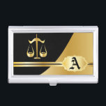 Gold Elegant Lawyer Visitekaarthouder<br><div class="desc">Professionele visitekaarthouders staan voor u klaar om te personaliseren. ✔Let op: niet alle sjablonen hoeven te worden gewijzigd. 📌Als u meer aanpassingen nodig hebt, klikt u op de knop "Klik om verder aan te passen" of "Aanpassen of ontwerp bewerken" en gebruikt u onze ontwerptool om het formaat te wijzigen, te...</div>