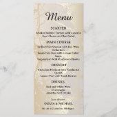  Gold Elegant Luxury Marble Abstract Wedding Menu  (Voorkant)