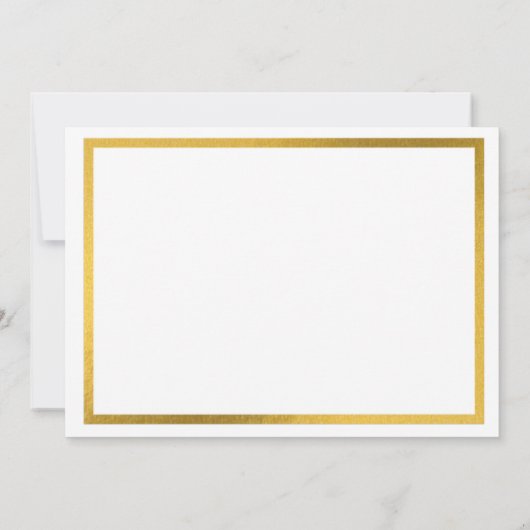 Gold Elegant Merci Custom - Bedankt kaarten (Achterkant)
