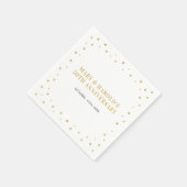 Gold Elegant Modern Wedding Jubileum Party Servet (Hoek)