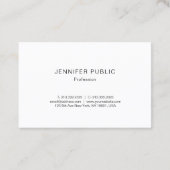 Gold Elegant Monogram Design Trendy Modern Plain Visitekaartje (Achterkant)