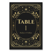 Gold Elegant Mystical Tarot Kaart (Voorkant)