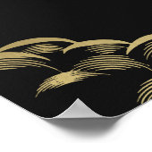 Gold Elegant Mystical Tarot Wedding Seding Chart Poster (Hoek)