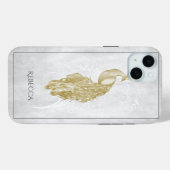 Gold Elegant Peacock op maat Case-Mate iPhone Case (Achterkant (horizontaal))