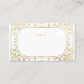 Gold elegant romantisch  vintage bruiloft plaatskaartje (Voorkant)