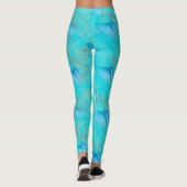 Gold Elegant Roos line tekening Leggings (Achterkant)