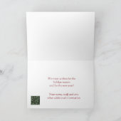 Gold Elegant Script QR Logo Merry Kerstry Kaart (Binnen)