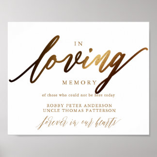 Gold Elegant Script Typography Poster