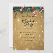 Gold Elegant Simple Moderne kerstparty