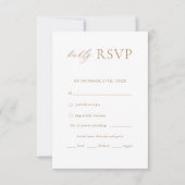 Gold Elegant Simple Wedding Menu Keuze RSVP (Voorkant)