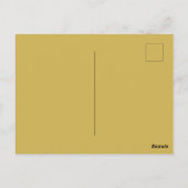 Gold Elegant Sparkly Frame Save the Date Briefkaart (Achterkant)