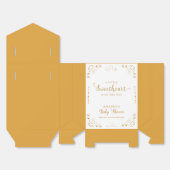 Gold Elegant Sweetheart Valentijn Baby shower Bedankdoosjes (Ongevouwen)