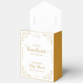 Gold Elegant Sweetheart Valentijn Baby shower Bedankdoosjes (Open)