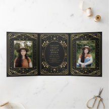Gold Elegant Tarot Foto Graduparty