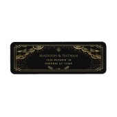 Gold Elegant Tarot Wedding Label (Voorkant)